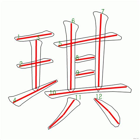 琪 筆畫